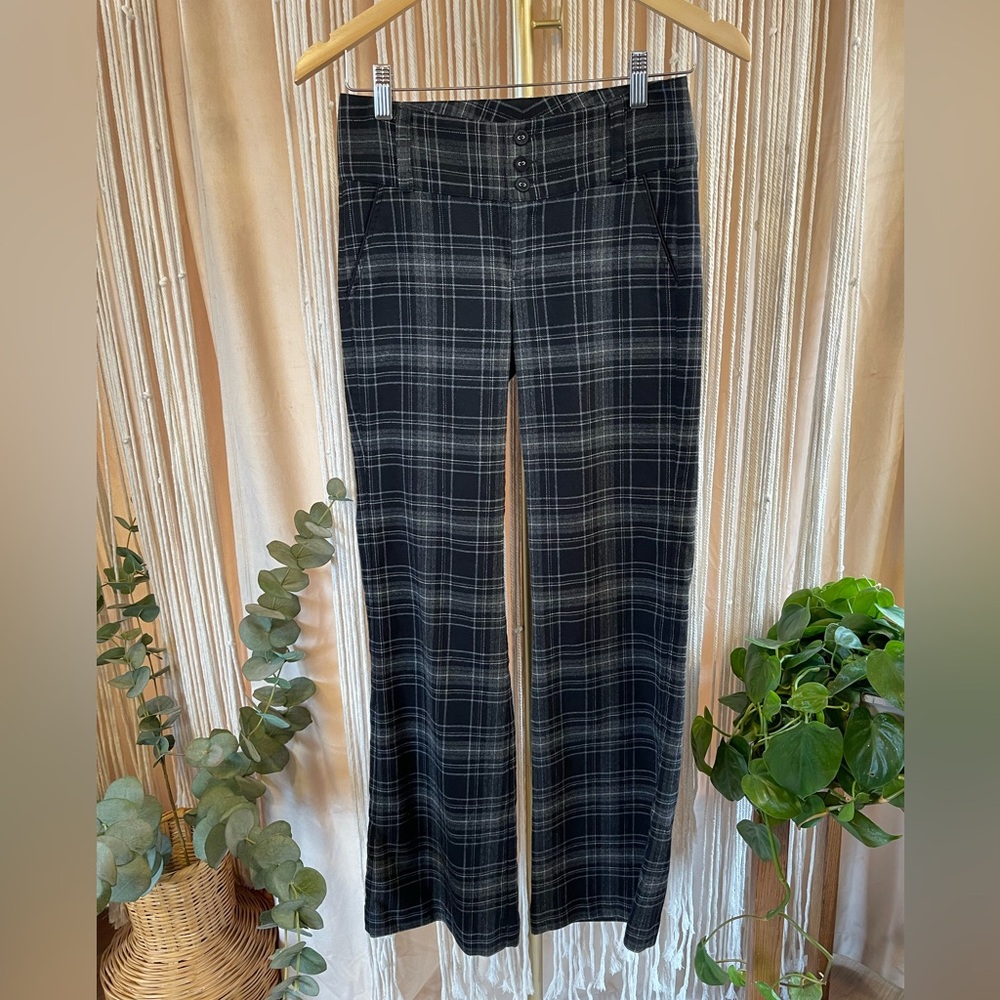 Candie's Women's Plaid Flare Pants 90s Vintage - Picture 6 of 6
